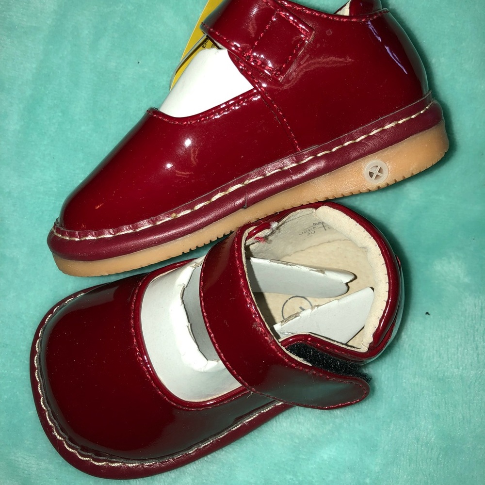 Adorable NEW squeaky Red Mary Janes-SOLD